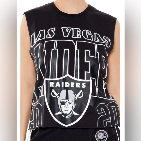 Las Vegas Raiders Women’s Muscle Tee Medium - Picture 3 of 9